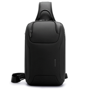 BANGE Men Chest Bag Business Duty Large Capacity Shoulder Crossbody Bag - Black